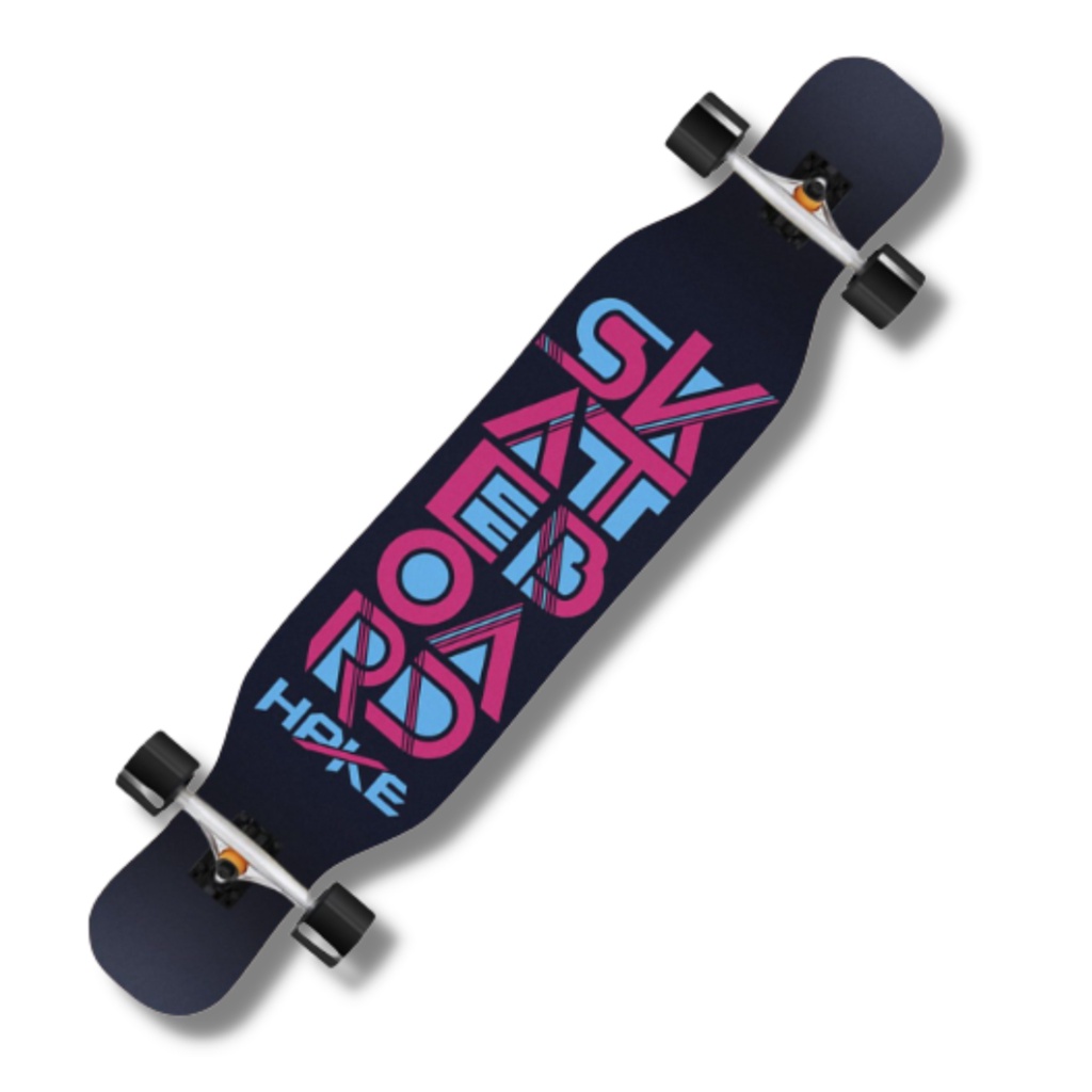 Ván Trượt Người Lớn Cao Cấp [ CENTOSY ] Longboard HPKE - In Hình Phong Cách, Mặt Nhám Chống Trơn