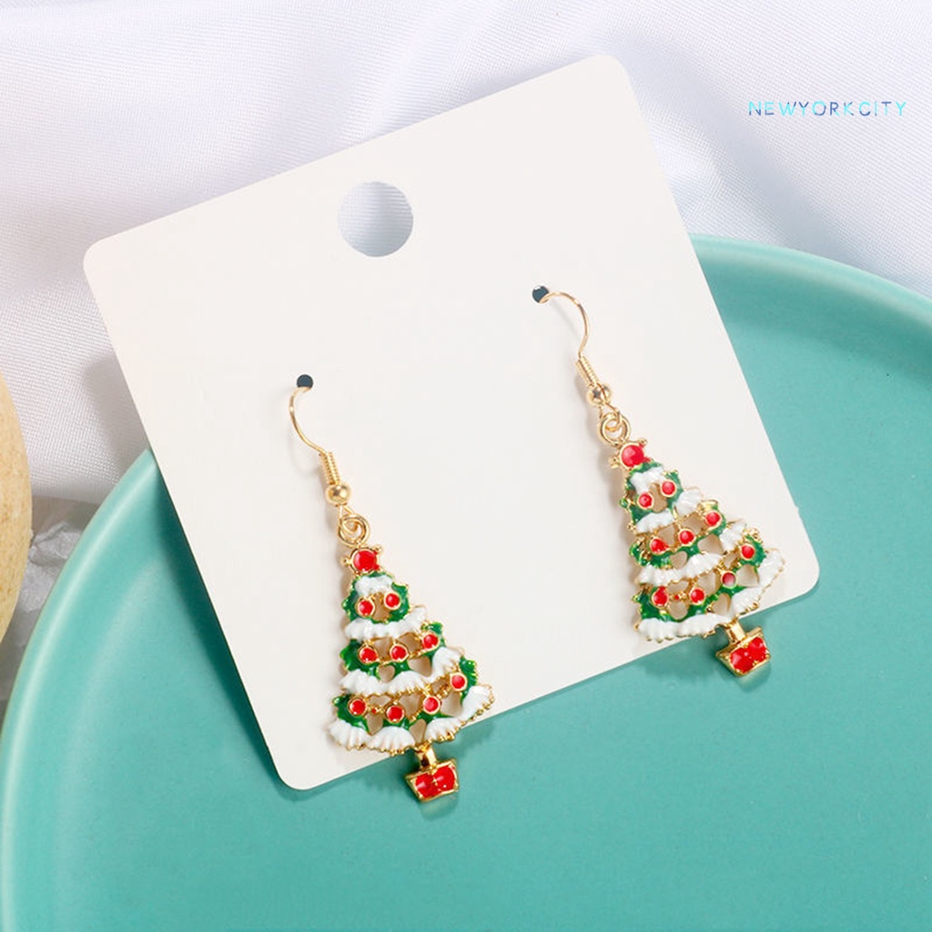 Ny 1 Đôi Bông Tai Hình Cây Thông Giáng Sinh Thanh Lịch Dễ Phối Đồ Thời Trang Cho Nữ