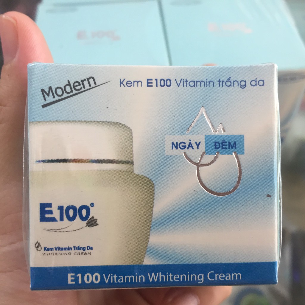 [chính hãng, bán sỉ] kem E100 vitamin trắng da (hộp xanh) 20g