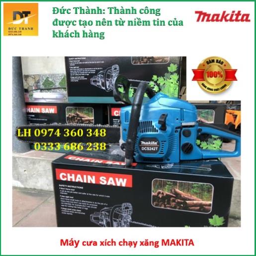 Máy cưa xích chạy xăng chính hãng Makita.