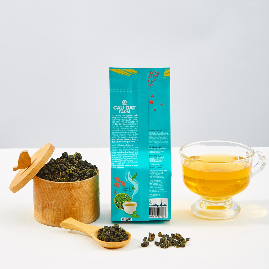 TRÀ OOLONG KIM TUYÊN CẦU ĐẤT GÓI 100GR