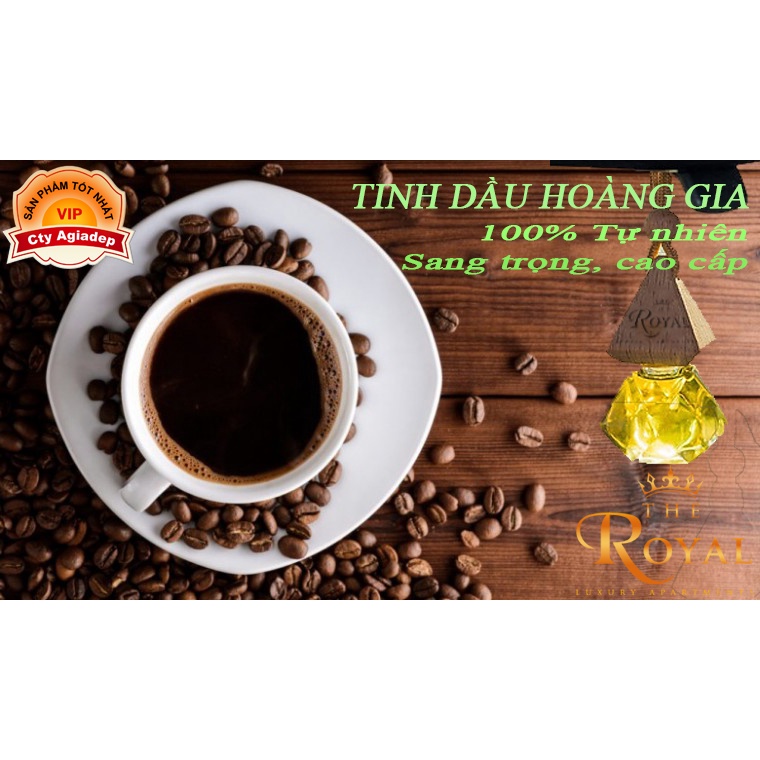 Tinh dầu Hoàng Gia Royal nguyên chất có kiểm định nhiều mùi 8ml, treo xe, kẹp điều hòa Agiadep.com