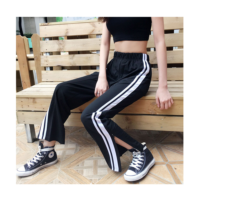 Quần Thể Thao Ống Rộng Xẻ Tà Cá Tính Dành Cho Nữ 1002 | BigBuy360 - bigbuy360.vn