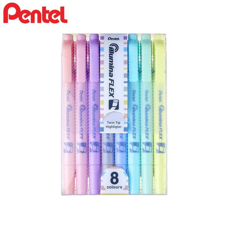 Bút nhớ dòng 2 đầu #Pentel pastel mã SLW11P