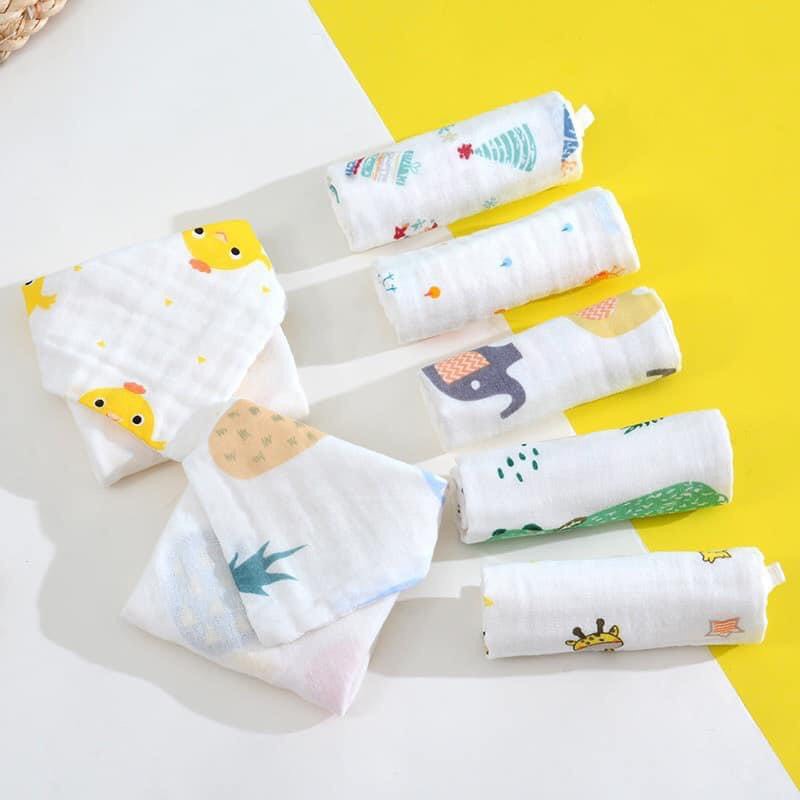 KHĂN MẶT COTTON 6 LỚP, ORGANIC, 2 LỚP/ KHĂNG RỬA MẶT ĐA NĂNG