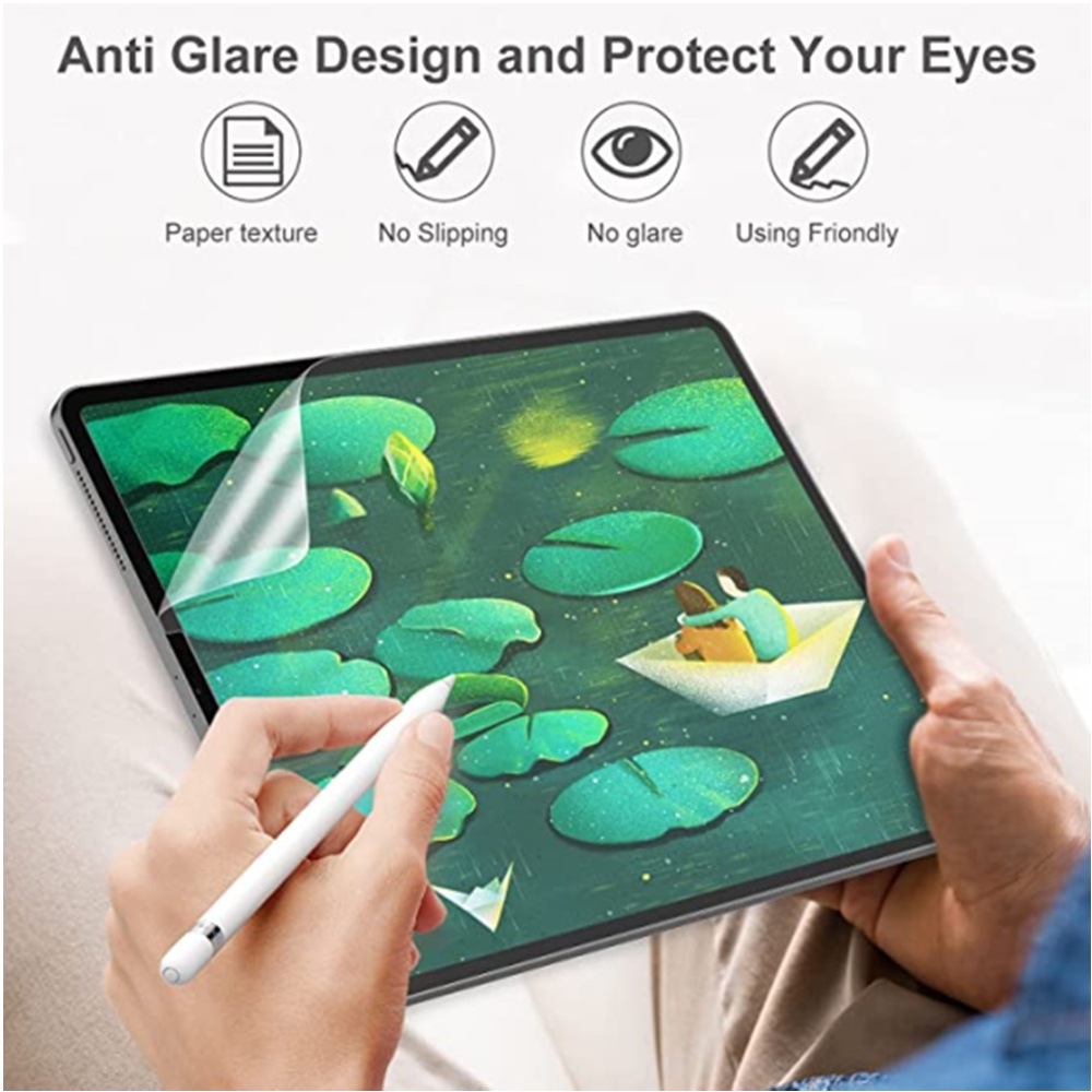 Goojodoq Miếng Dán Bảo Vệ Màn Hình Cho pro 11 2021 12.9 12 9 for 8th gen mini 5 for air 4 7th gen air 3 paperfeel 10.2 9.7 10.5