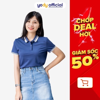 Áo Polo Yody nữ Mắt Chim phối cổ 02 Mềm mịn Thoáng mát APN3706