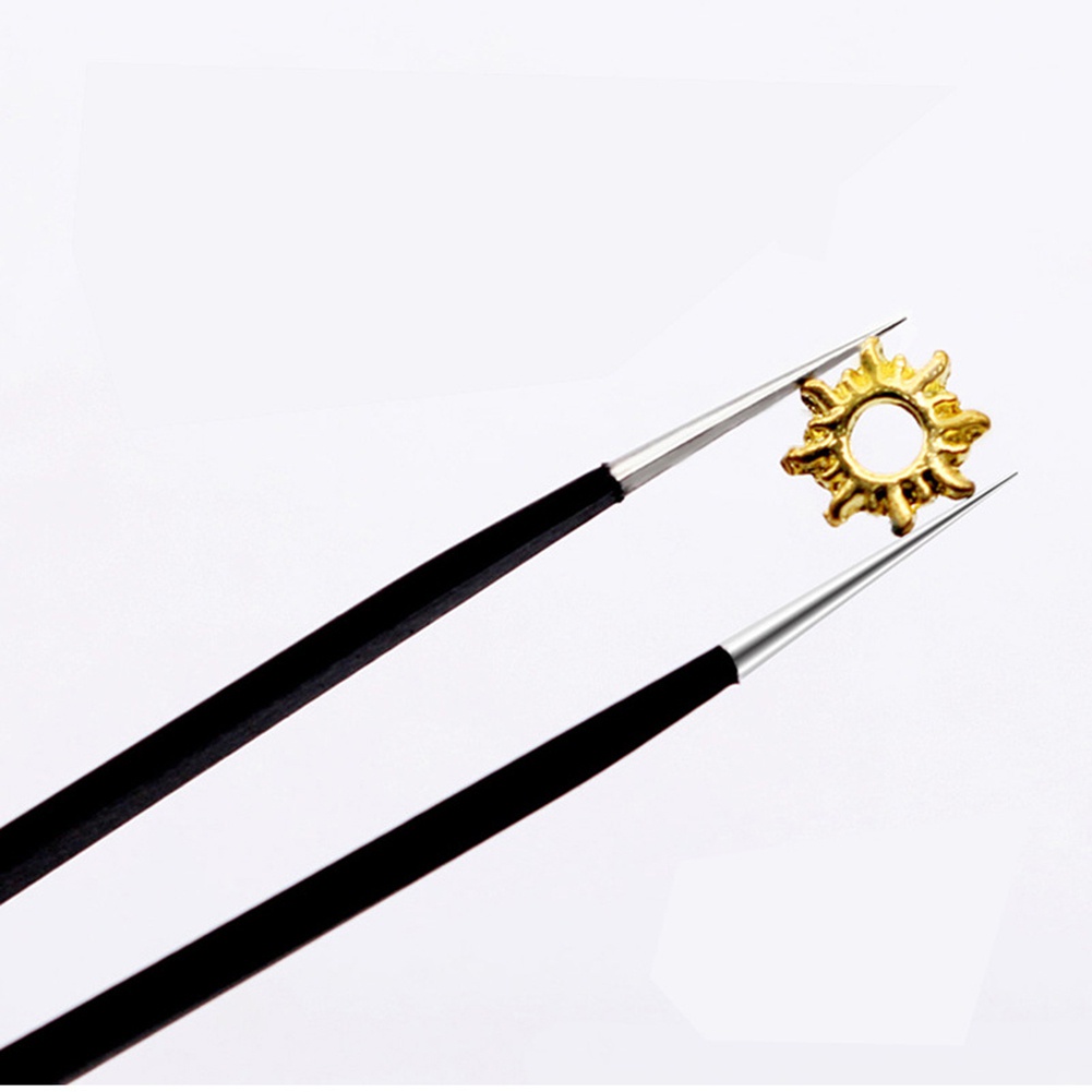 Nhíp Hai Đầu Đính Đá Trang Trí Móng Tay Nghệ Thuật Bằng Thép Không Gỉ