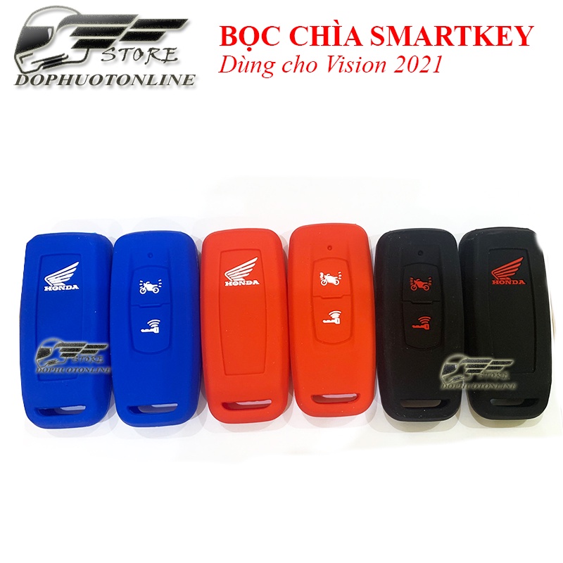 Bọc Smartkey Silicon 2 Nút Cho Vision 2021