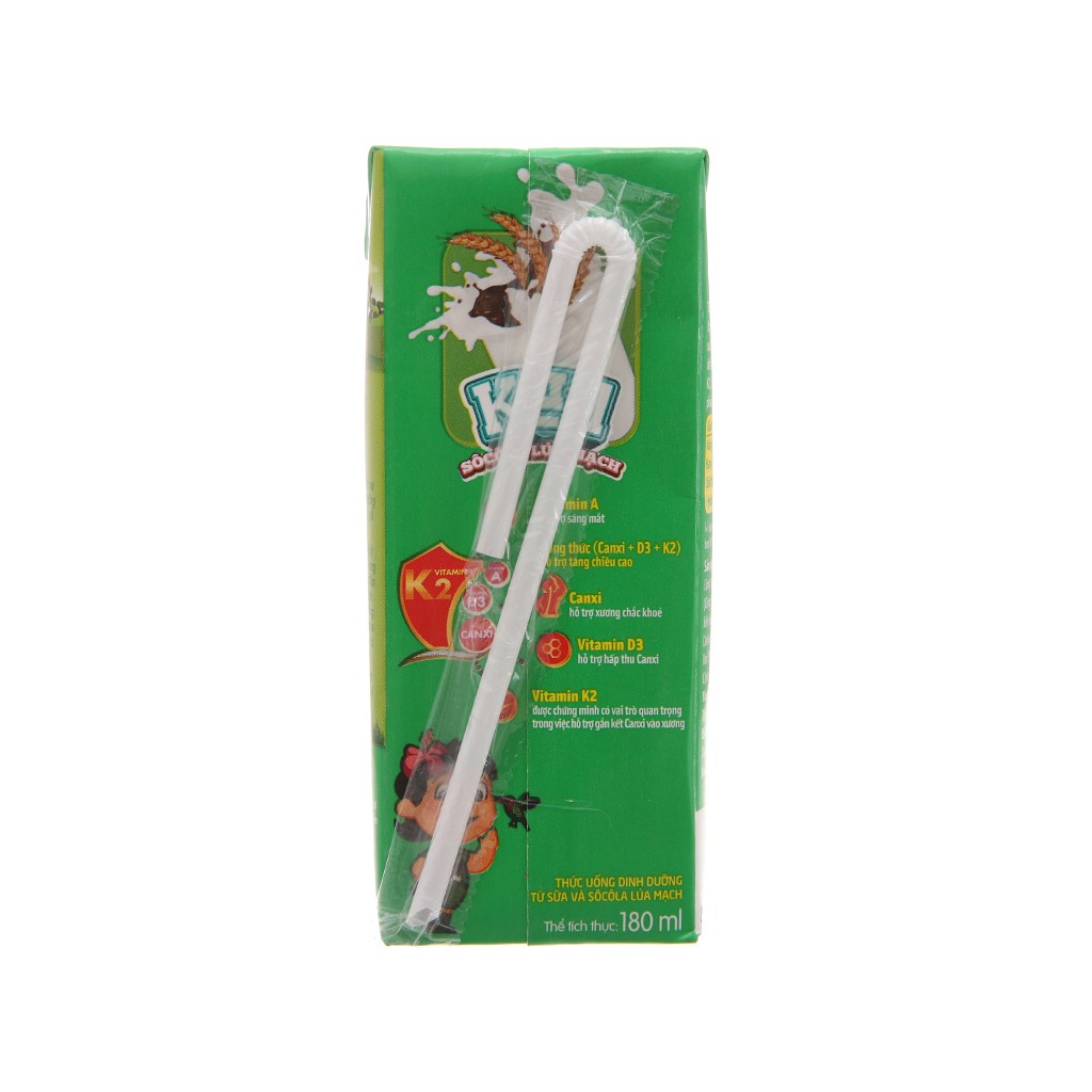 Lốc 4 hộp thức uống dinh dưỡng socola lúa mạch LiF Kun 180ml