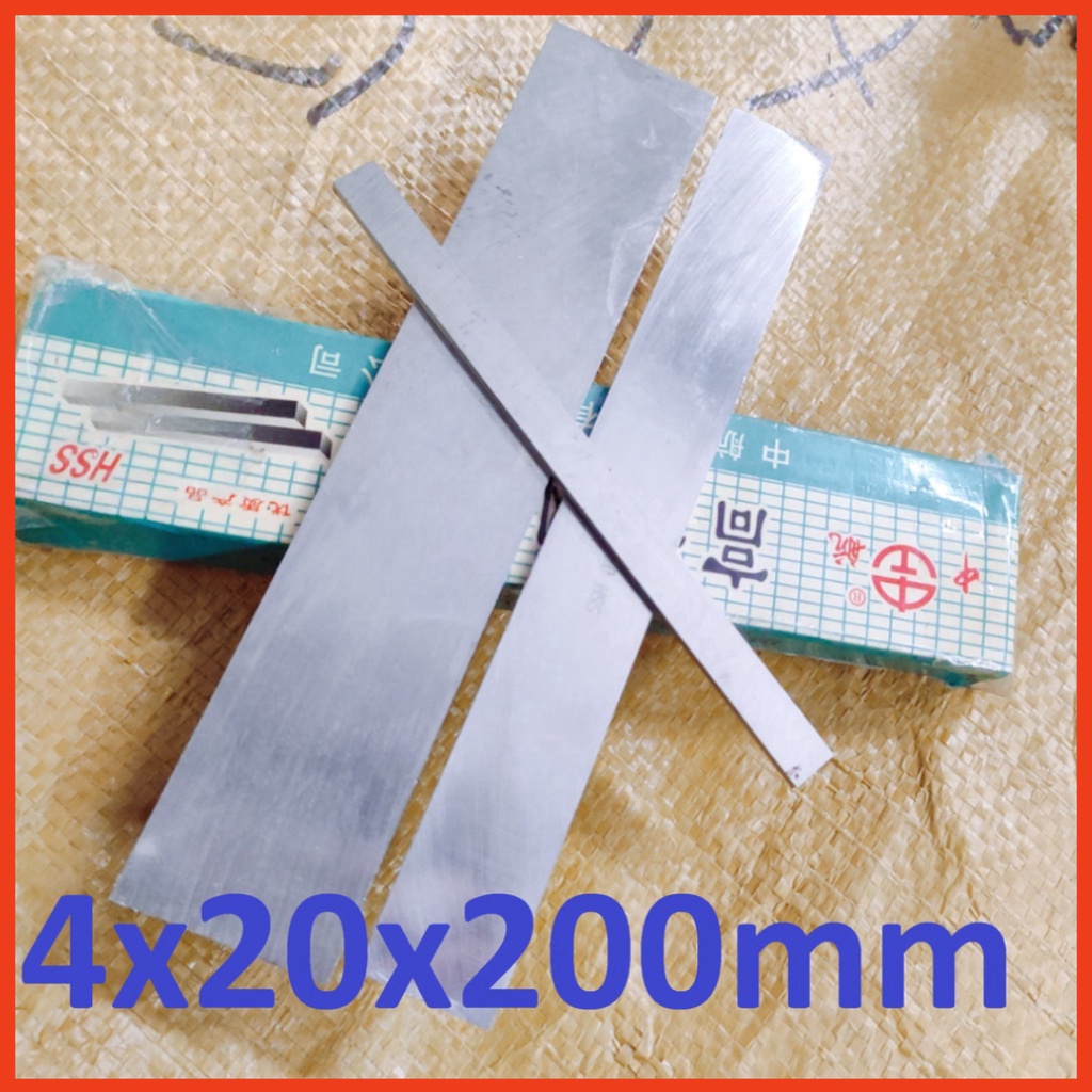 Thép gió đủ size HSS 4x20x200mm, giá 1 cái