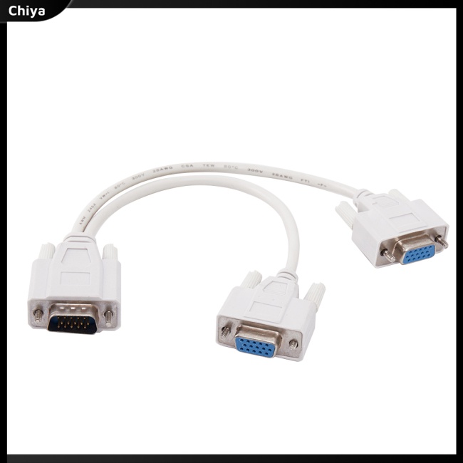 Dây Cáp Chia Đầu Cắm 3 + 4VGA Thành 2 Cổng Cắm Vga Chuyên Dụng