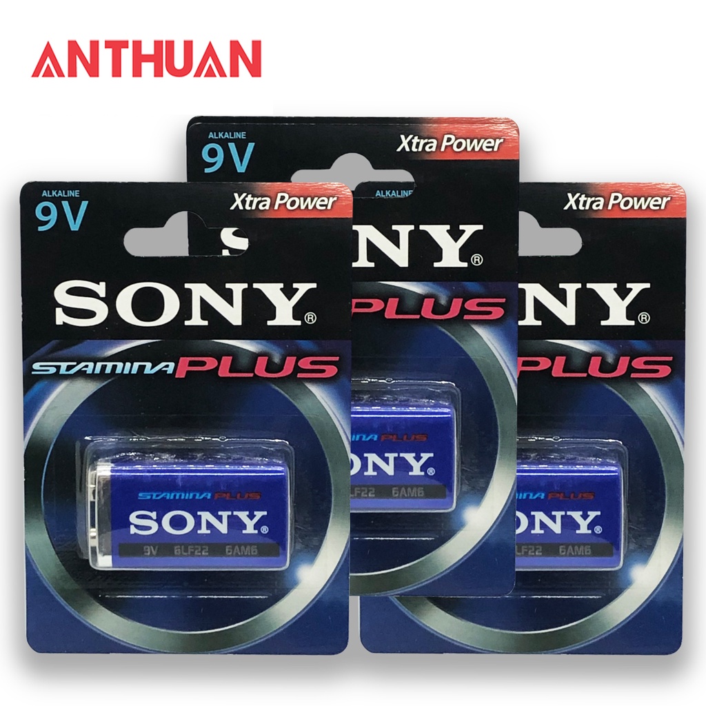 Pin kiềm 9V vuông Sony XtraPower Alkaline an toàn dễ sử dụng