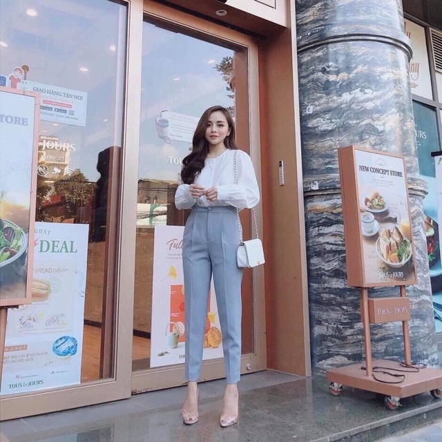 Quần baggy tây nút bọc BSK
