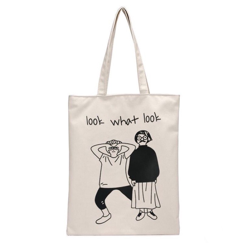 Túi Tote Look What Look | có in theo yêu cầu |