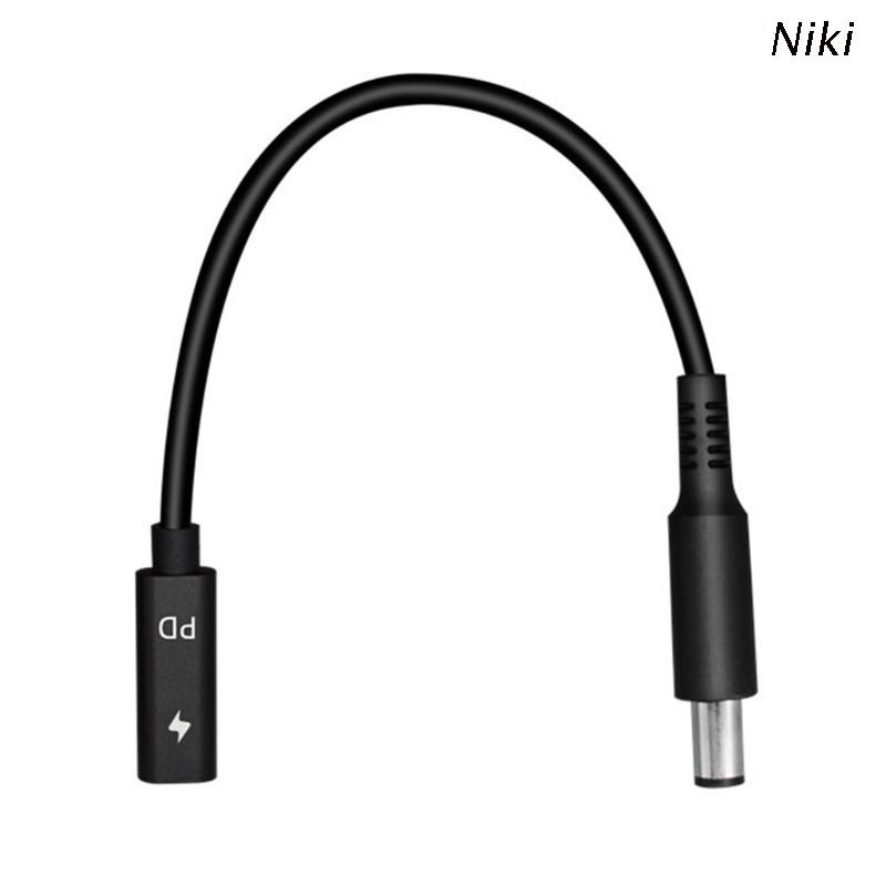 Cáp Sạc Chuyển Đổi Cổng Usb Type C Sang 7.4x5.0mm Dc Cho Dell Latitude E7406 E7450