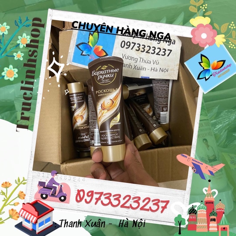 Kem tay lụa Nga maca luxury silky hands cho tay mềm mại 80ml