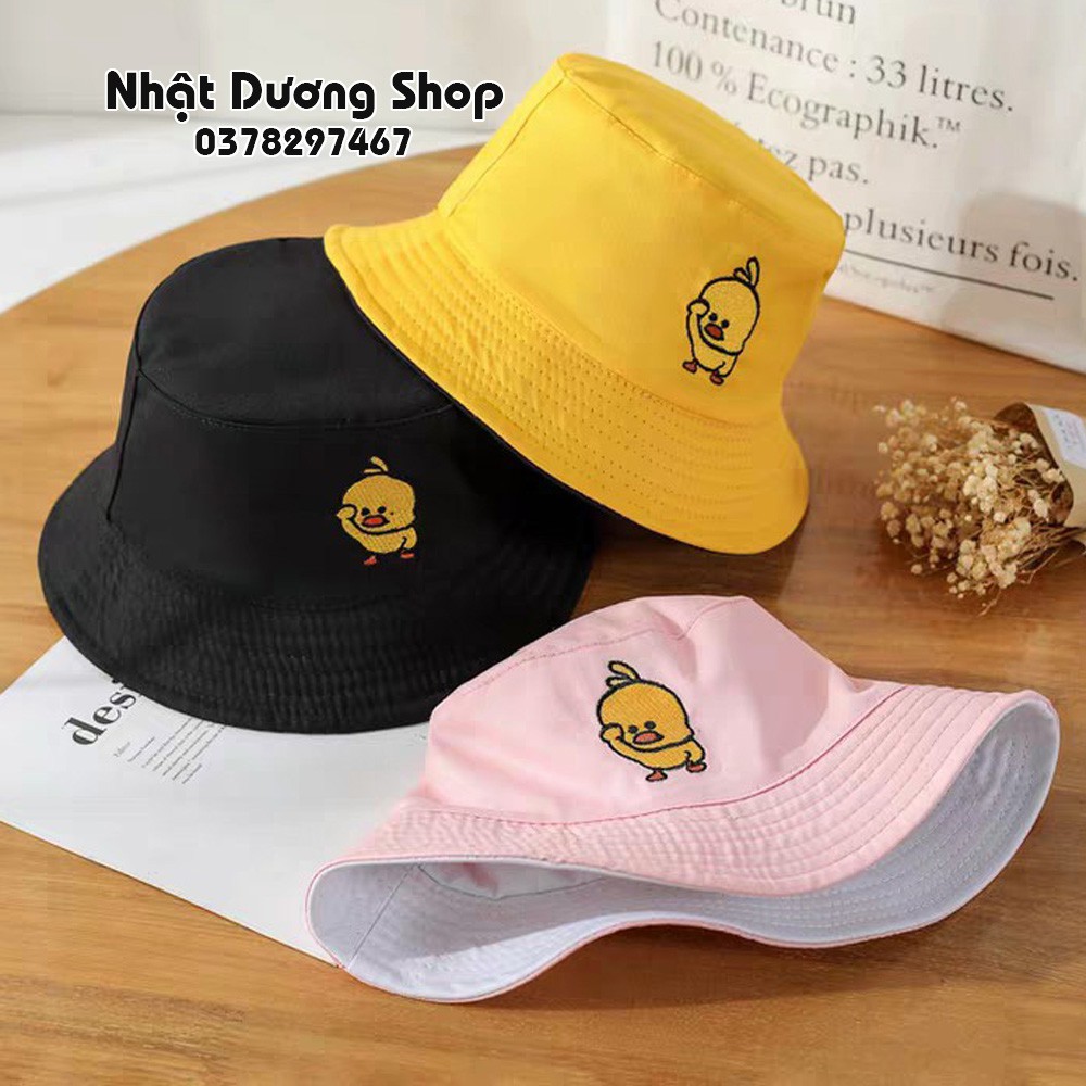 Nón tai bèo người lớn con vịt 2 mặt độc đáo chất liệu Cotton thoáng mát