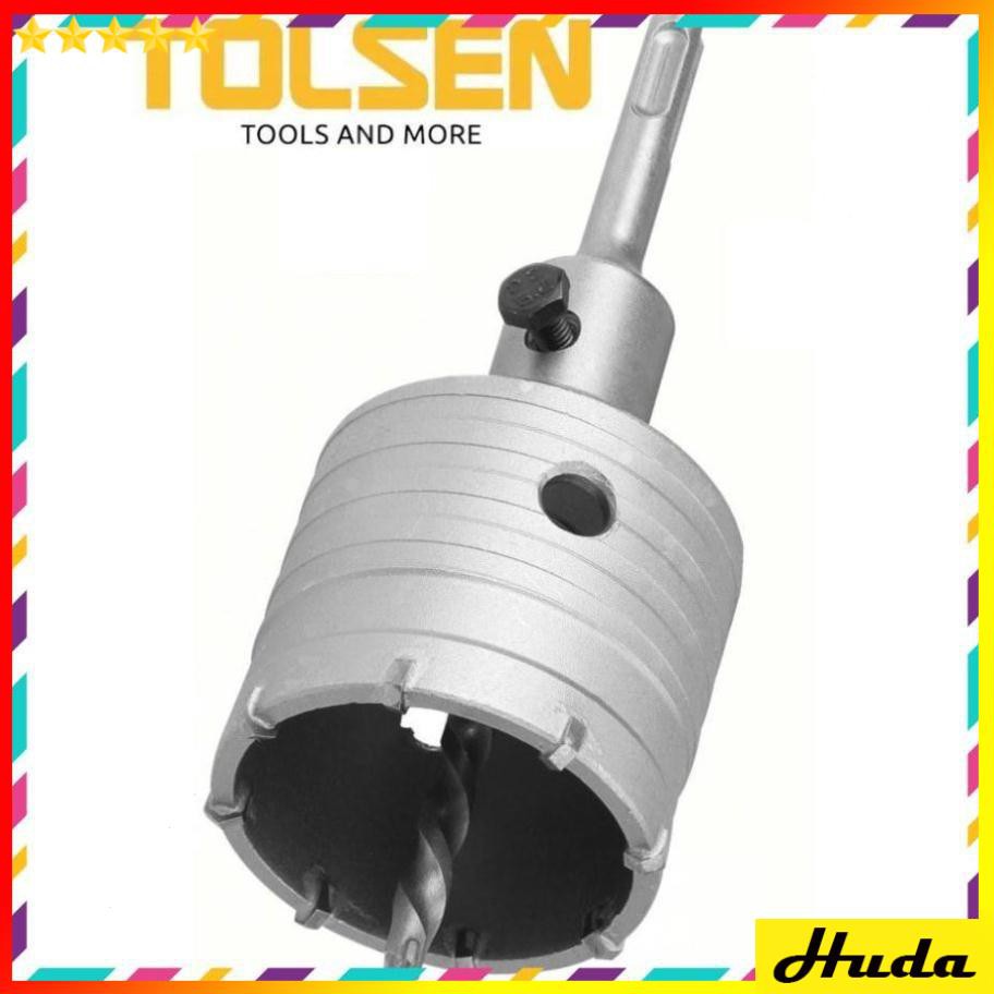 Mũi khoan khoét lỗ tường bê tông rút lõi 50mm 100mm Hole Saw TOLSEN