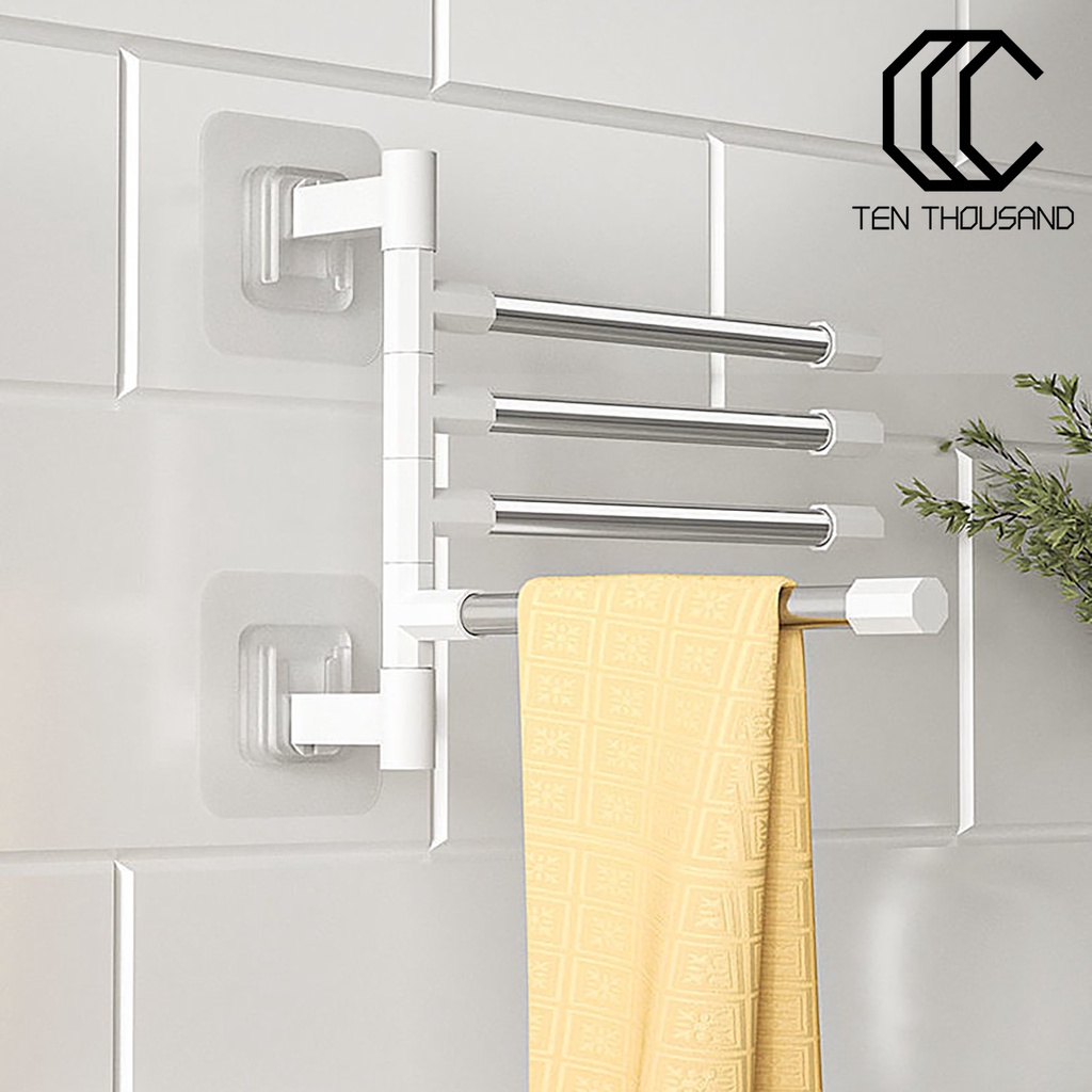 ✧Giá Đỡ Treo Khăn Tắm Xoay 180 Độ Bằng Thép Không Gỉ