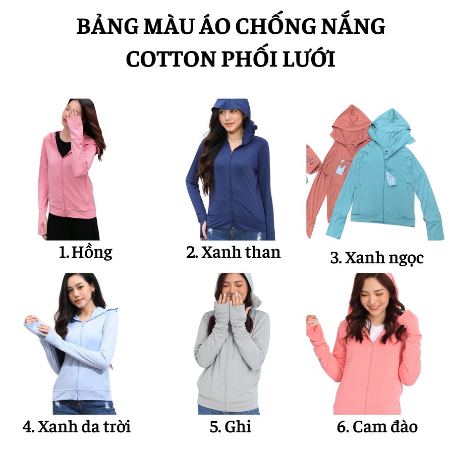 Áo chống nắng siêu nhẹ cotton phối lưới hai bên eo thoáng khí tặng túi đựng áo JACWATER V300