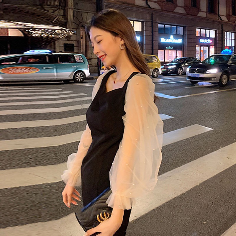 ⭐0412⭐ Korean fashion women's mesh dress