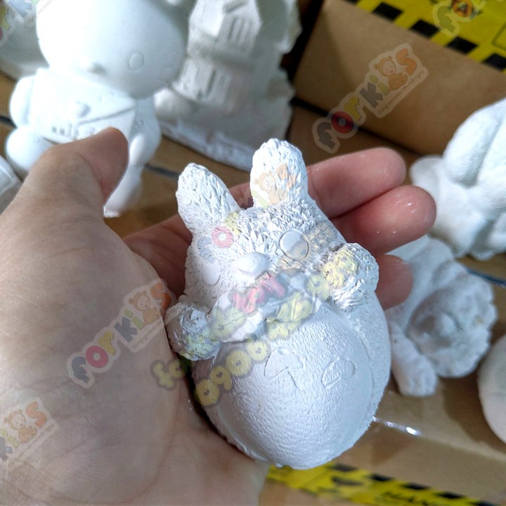 Sét 30 tượng thạch cao 7-9cm cute khác nhau cho bé, Không kèm màu