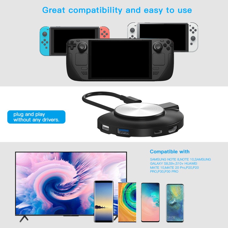 Bộ Chuyển Đổi Nhiều Cổng RJ45 Cho GXY Note 8 Note10 S8 S9 + S10 +