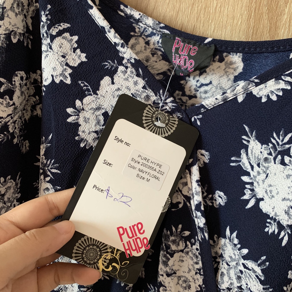 Áo voan 2 dây trễ vai hiệu PURE HYPE