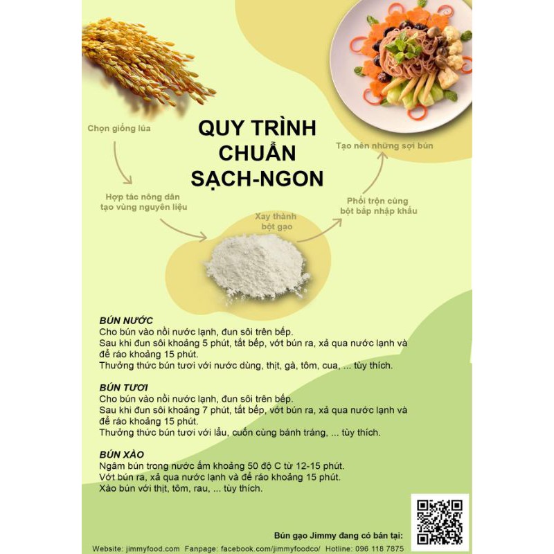 Bún gạo khô Jimmy 250g hsd 15/10/2024