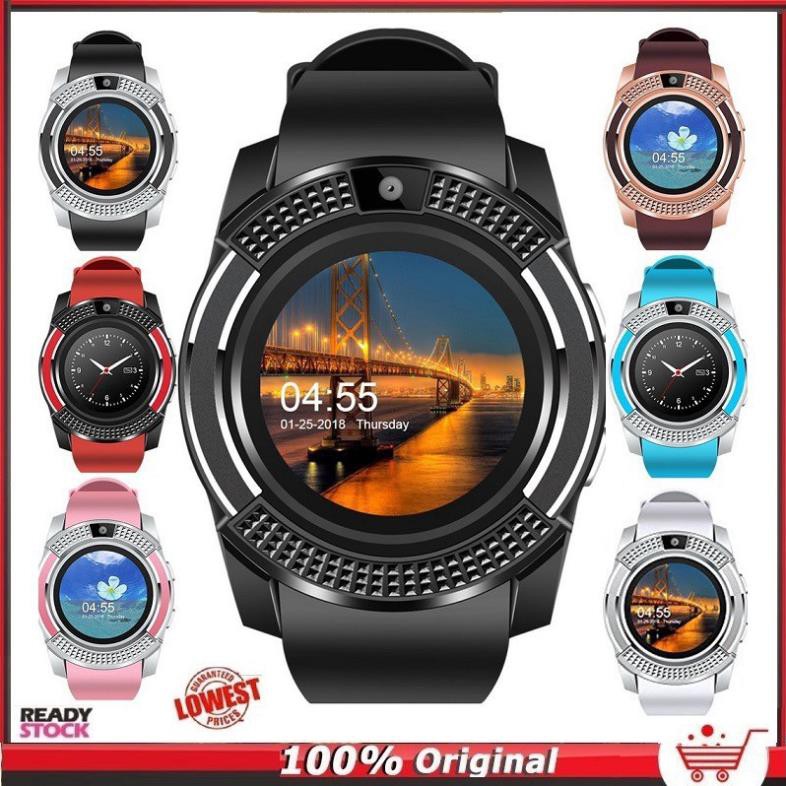 Đồng hồ thông minh SMARTWATCH V8 màn hình cảm ứng có hỗ trợ gắn SIM và thẻ nhớ