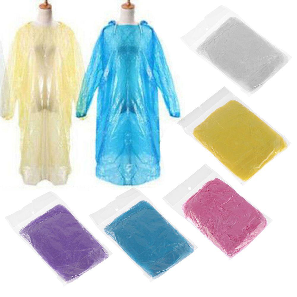 MUVAKO Set 1 / 5 Áo Mưa Chống Thấm Nước Sử Dụng Một Lần Tiện Lợi