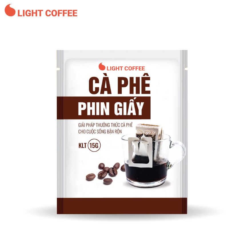 [Mã BMBAU50 giảm 7% đơn 99K] Cà phê phin giấy Light Coffee, túi tiện lợi - Gói 15g