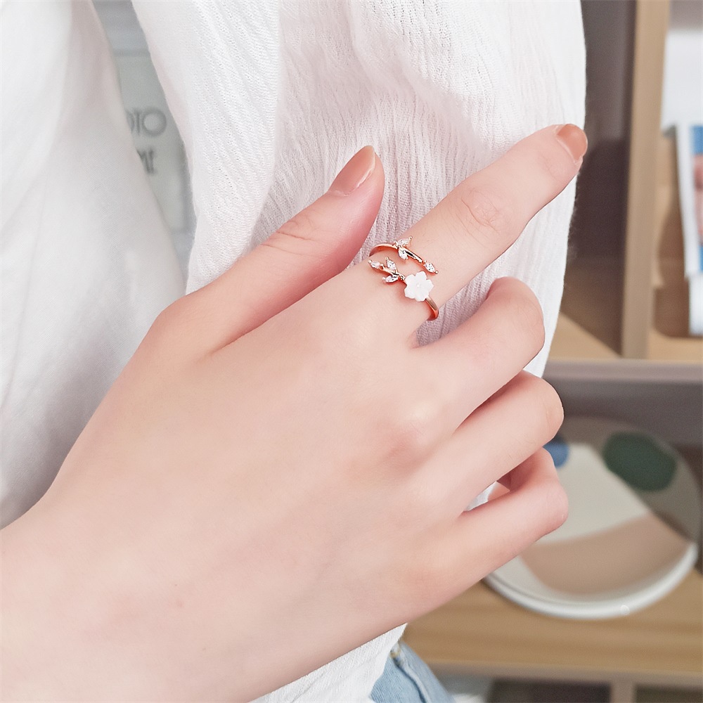 Nhẫn Đeo Tay Tạo Hình Cành Cây Sáng Tạo Phong Cách Hàn Quốc Cho Nữ