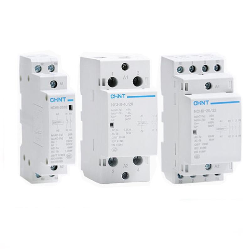 Khởi động từ công tắc tơ CHN 63/40/25/20A 220v dùng lắp cùng công tắc điều khiển từ xa công tắc hẹn giờ công tắc wifi