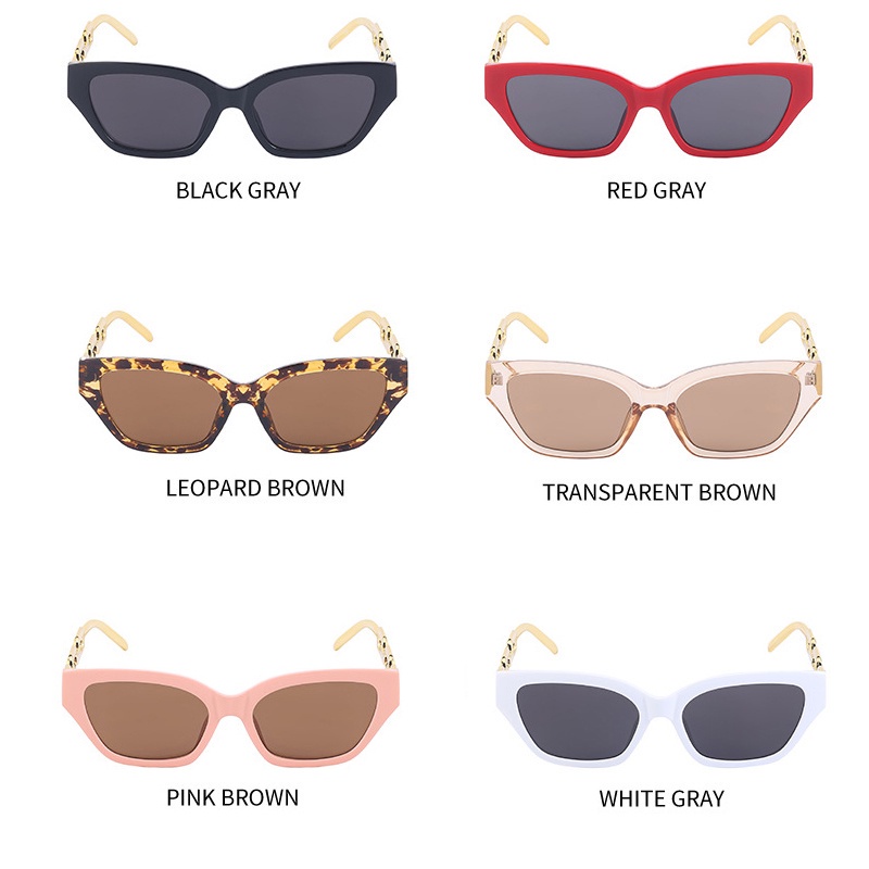 Kính Mát Gọng Kim Loại Họa Tiết Da Báo Thời Trang Cho Nữ