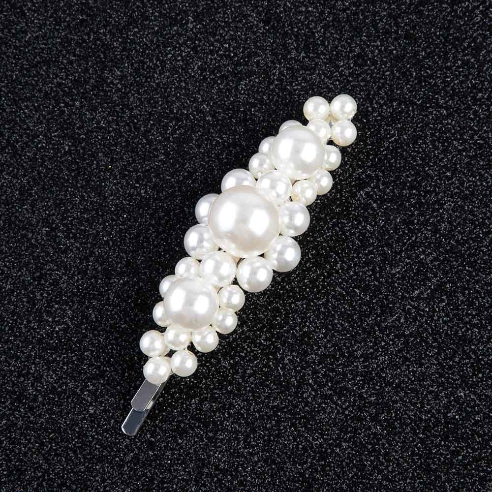 Kẹp tóc đính ngọc trai nhân tạo thiết kế thời trang dành cho nữ
