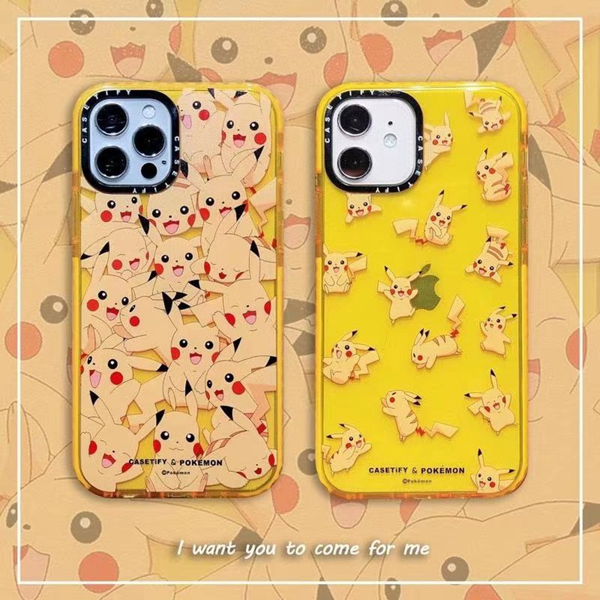 Ốp Lưng Trong Suốt Chống Rơi In Hình Pikachu Cho Iphone 12 Pro Max 12 Mini 11 Pro Max Xs Max Xr 7 8 Plus 6 6s Plus