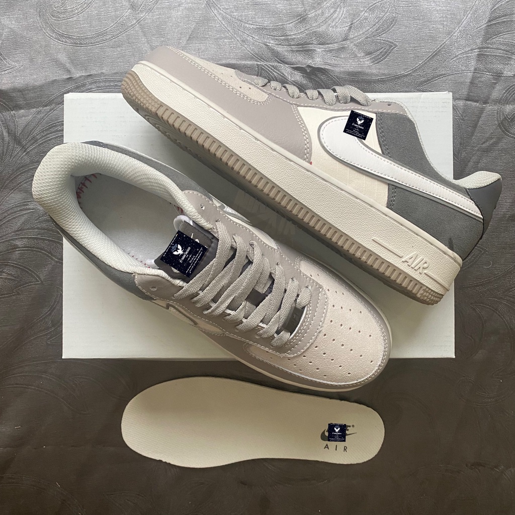 Giày Air Force 1  Giầy AF1 xám lông chuột Hàng Đẹp Full Box Đủ Size từ 36_43 cho nam và nữ
