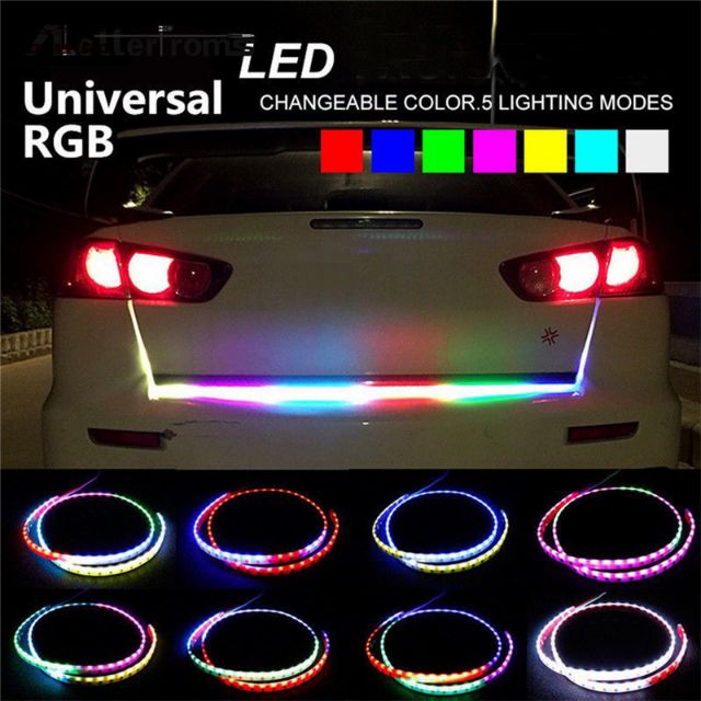 Sét Dải đèn LED RGB 24V dài 120cm nhiều màu sắc báo tín hiệu cho xe