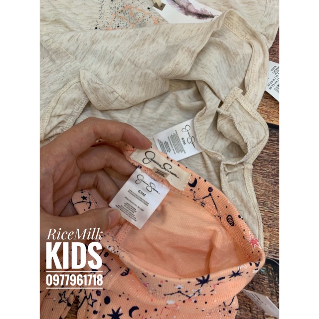 Bộ Bé Gái Áo Thun Và Quần Legging(size 6/9m-9/12m)