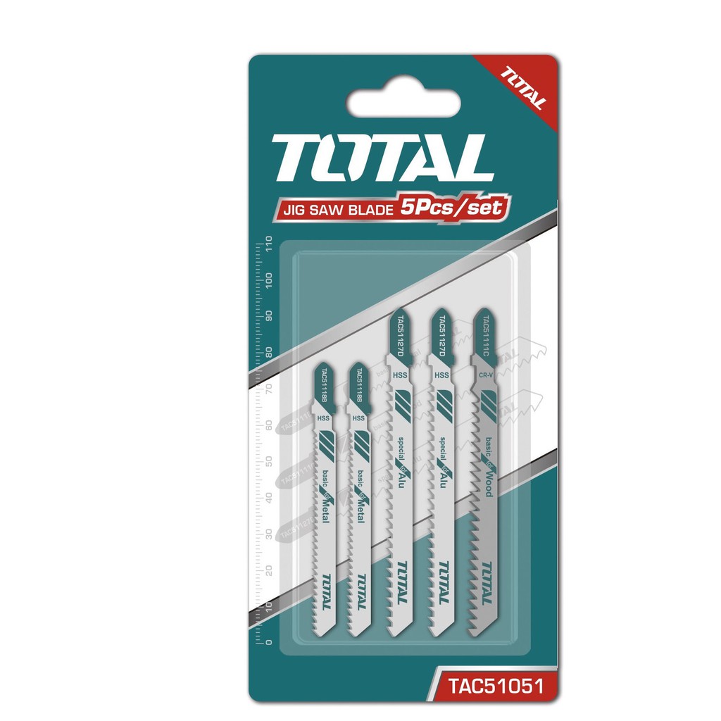 TOTAL BỘ LƯỠI CƯA LỌNG GỖ SẮT NHÔM 5 CHI TIẾT TAC51051