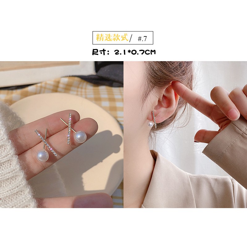 Bông tai ngọc trai bạc 925