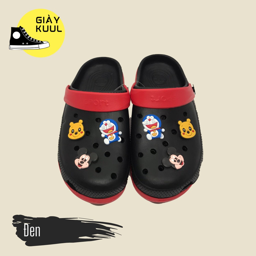Dép cross sticker, dép sục nam nữ UNISEX duet hàn quốc đi mưa cao cấp - Giày KUUL | BigBuy360 - bigbuy360.vn