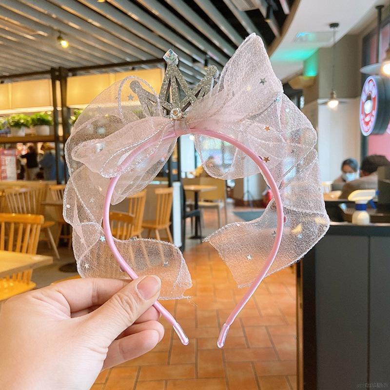 Băng đô cài tóc hình vương miệng công chúa thiết kế đơn giản thời trang Hàn Quốc cho bé