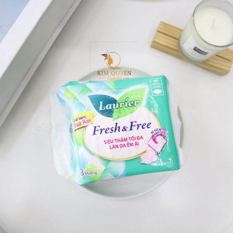 BĂNG VỆ SINH LAURIER FRESH FREE 8 MIẾNG