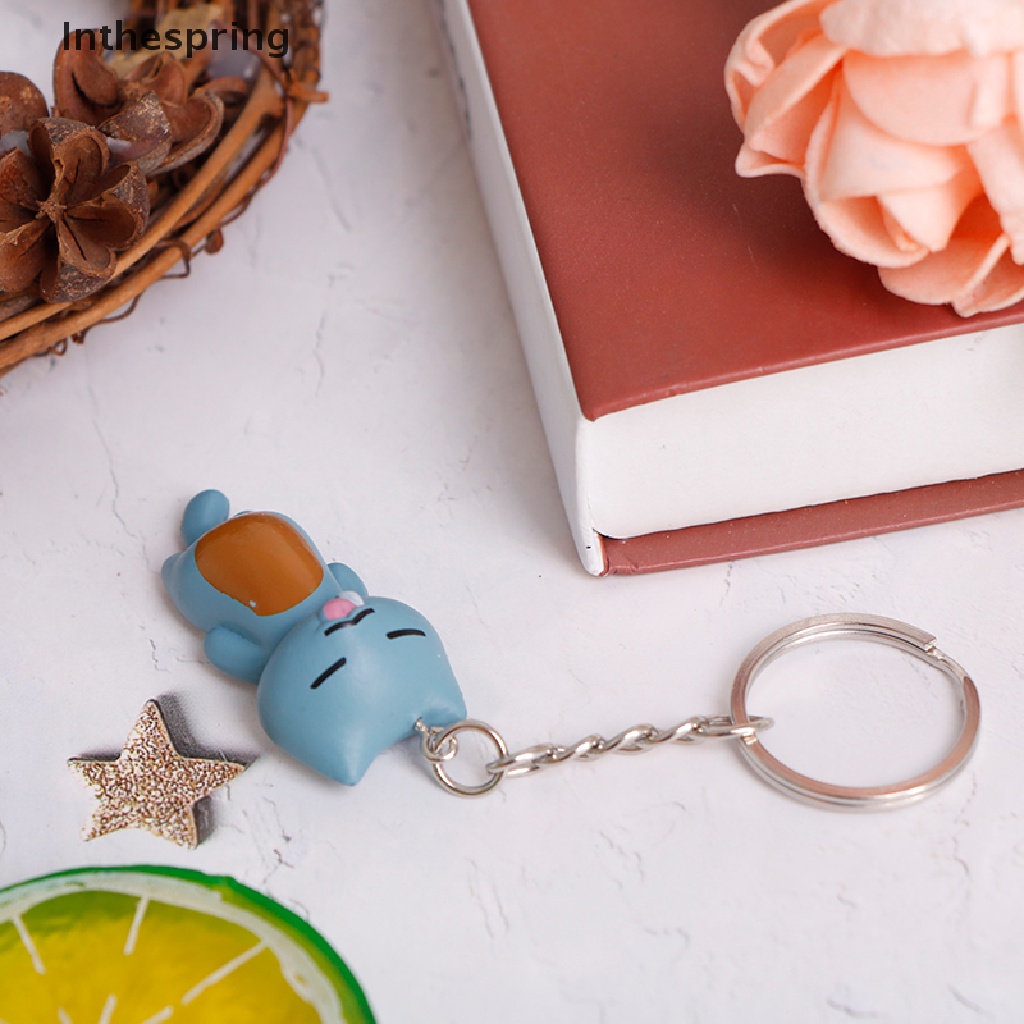 Móc khóa mặt hình chú mèo may mắn đáng yêu tiện lợi