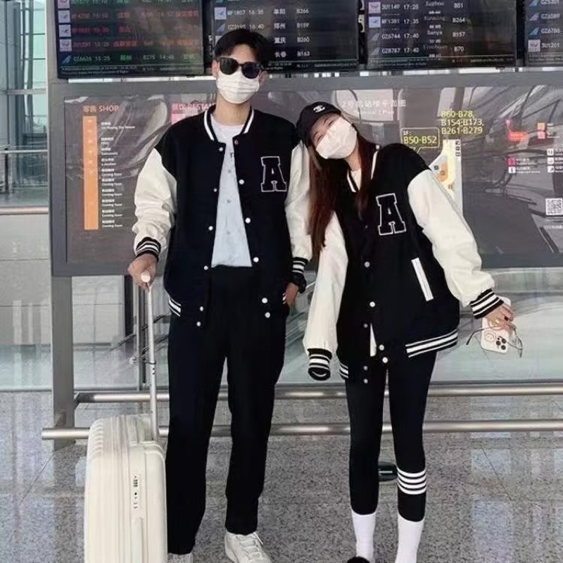 [HTSHOP]-Áo khoác mùa đông unisex đồng phục bóng chày xu hướng 2022