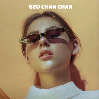 Kính râm kính mát nam nữ mắt mèo form nhỏ gọng xếch cao cấp