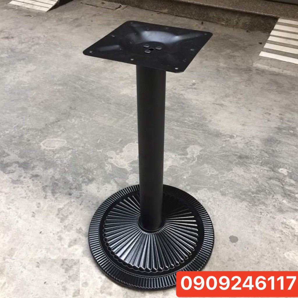 Chân bàn gang tròn họa tiết -Chân bàn cafe